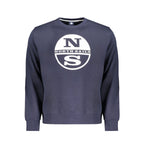 North Sails Blue Cotton Men Sweatshirt