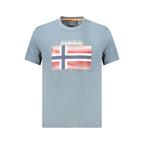 Napapijri Grigio Cotton Men T-Shirt
