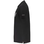 Trussardi Black Cotton Men Polo
