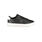 Tommy Hilfiger Black Polyurethane Women Sneaker