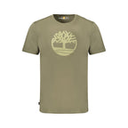 Timberland Verde Cotton Men T-Shirt