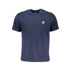 North Sails Blue Cotton Men T-Shirt