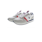 U.S. POLO ASSN. White Polyester Men's Sneaker