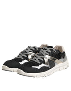 Dolce & Gabbana Multicolor Leather Suede Low Top Sneaker Shoes