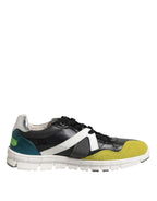 Dolce & Gabbana Multicolor Lace Up Low Top Men Sneakers Shoes