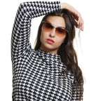 Emilio Pucci Gold Metal & Plastic Sunglasses