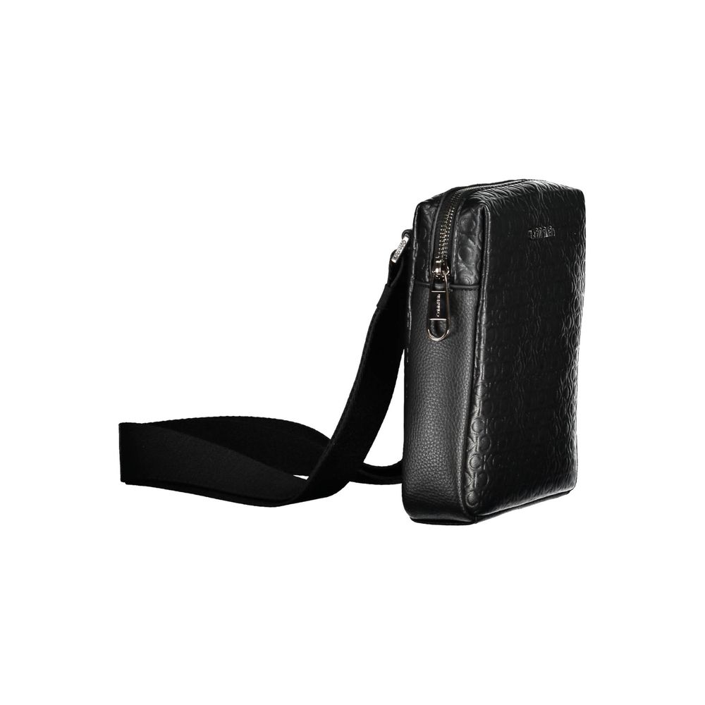 Calvin Klein Black Polyurethane Men Shoulder Bag