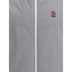 Brunello Cucinelli Gray Polyamide Sleveless Jacket