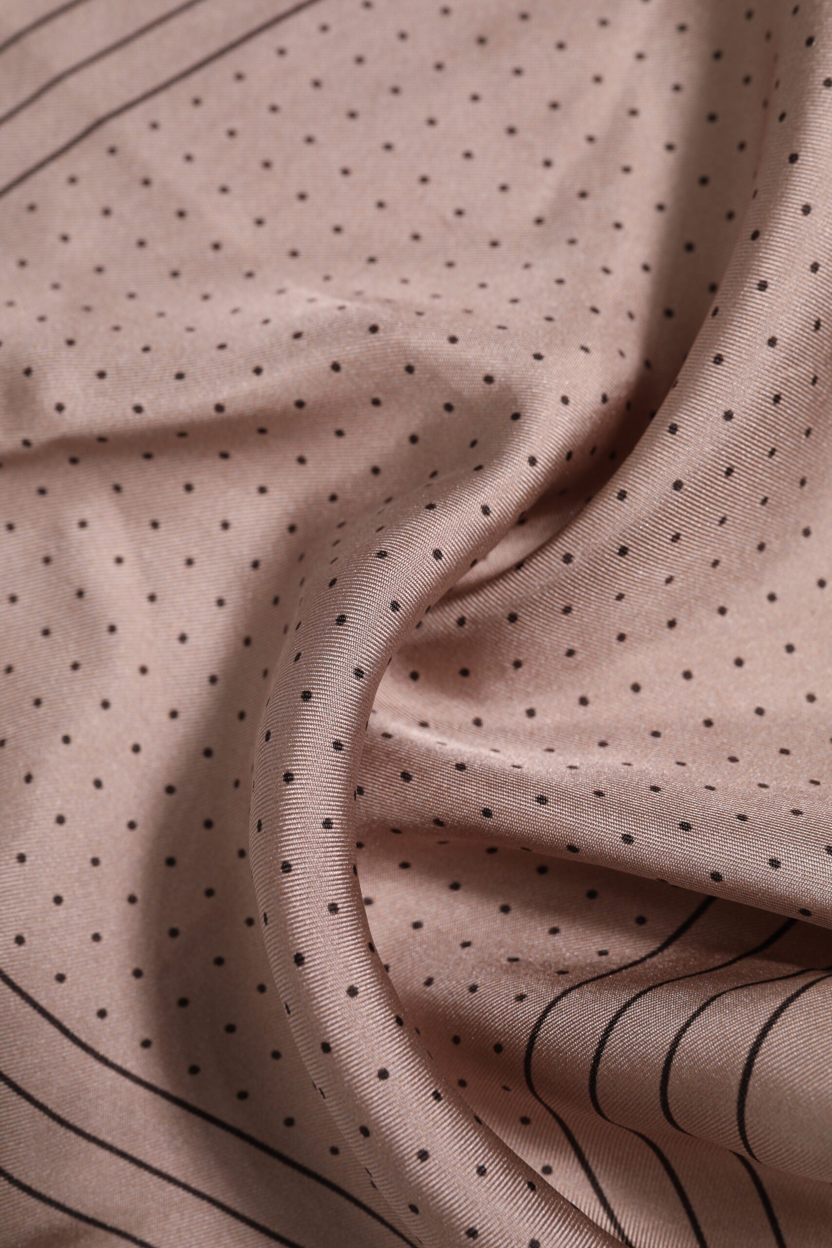 Dolce & Gabbana Beige Dotted Silk Square Men Foulard Scarf