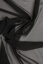 Dolce & Gabbana Gray Black Silk Square Women Foulard Scarf