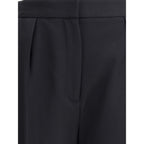 Balmain Black Wool Dress Pants