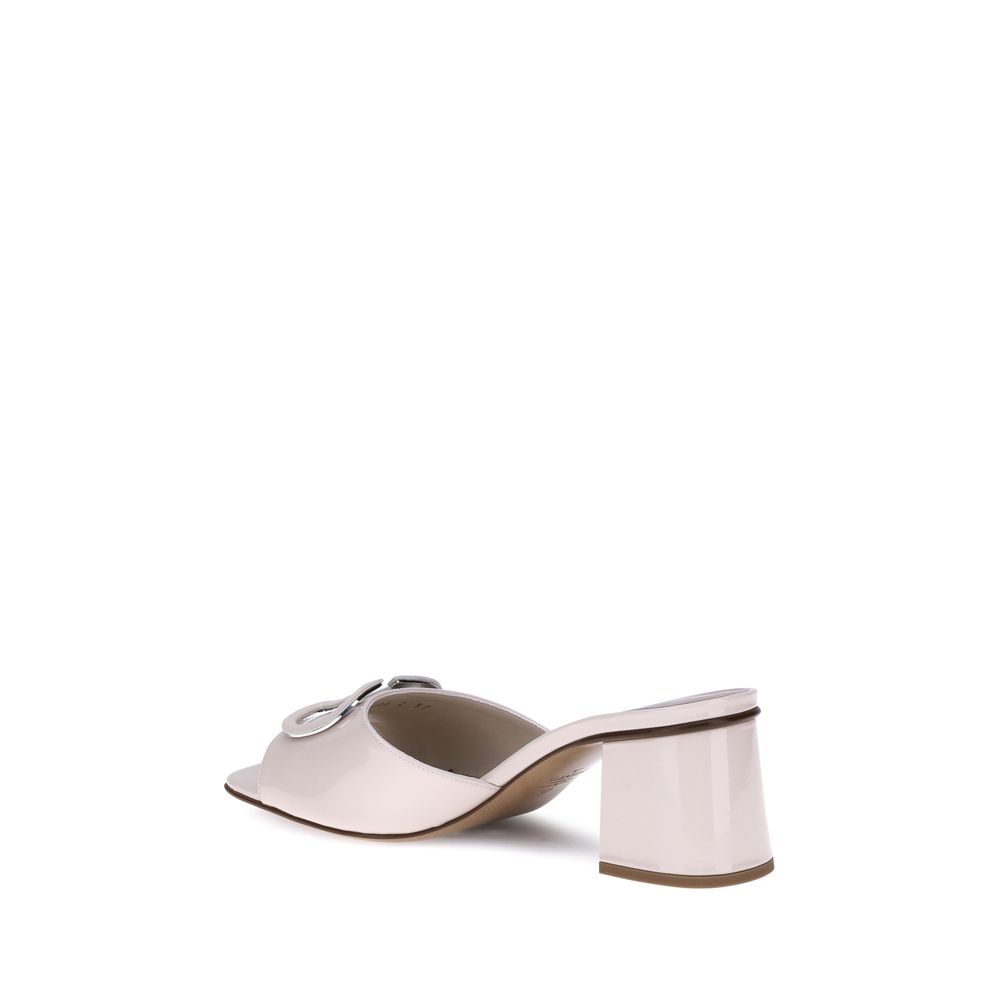 Valentino Garavani Beige Calf Leather Bos Taurus Sandals