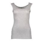 Silvian Heach Grigio Viscosa Women T-Shirt