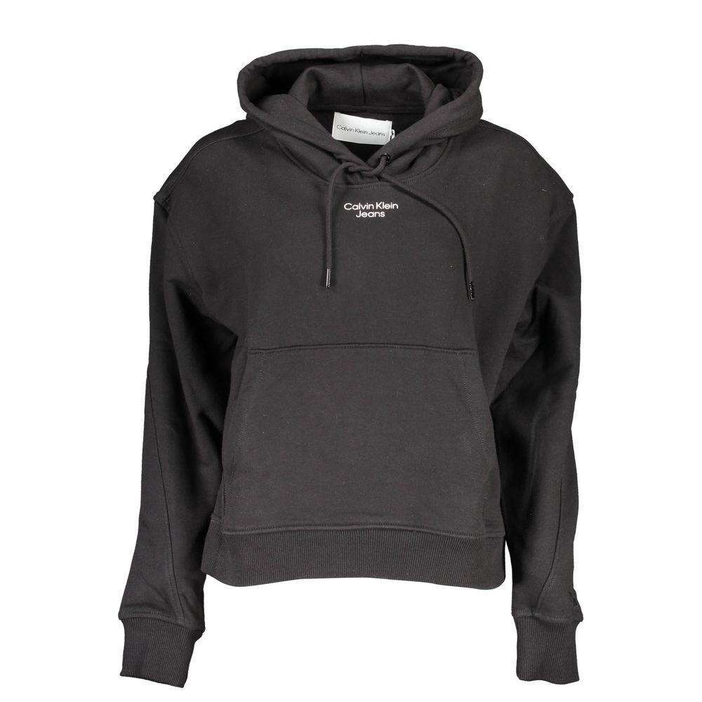 Calvin Klein Black Cotton Women Sweatshirt