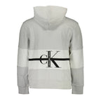Calvin Klein Gray Cotton Men Sweatshirt