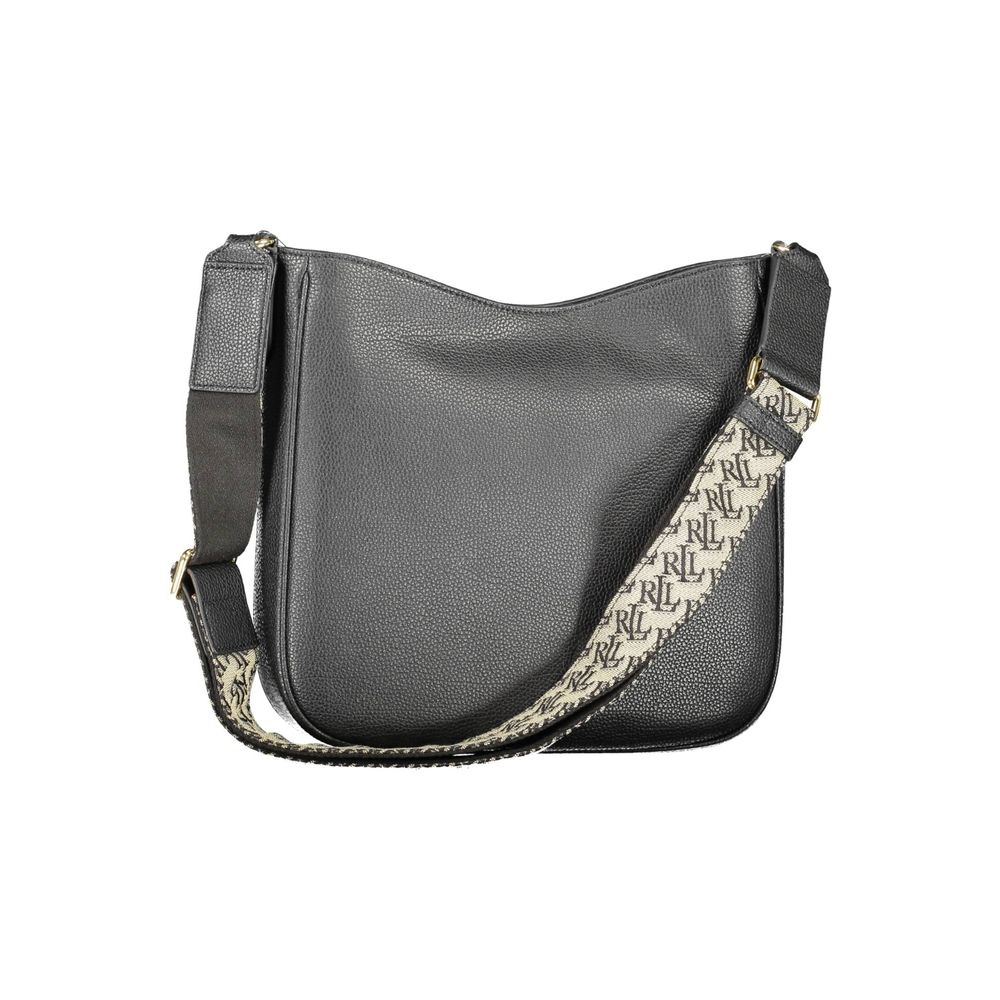Ralph Lauren Nero Leather Women Shoulder Bag