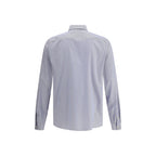 Valentino Blue Cotton Pattern Shirt
