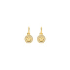 Versace Gold Brass Earrings