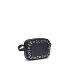 Valentino Garavani Black Calf Leather Bos Taurus Shoulder Bag