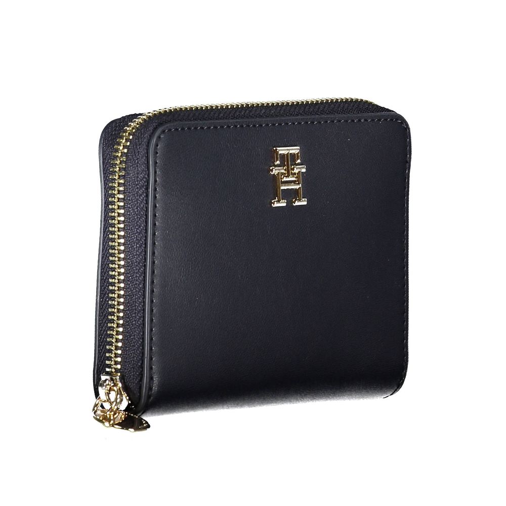 Tommy Hilfiger Blue Polyurethane Women Wallet