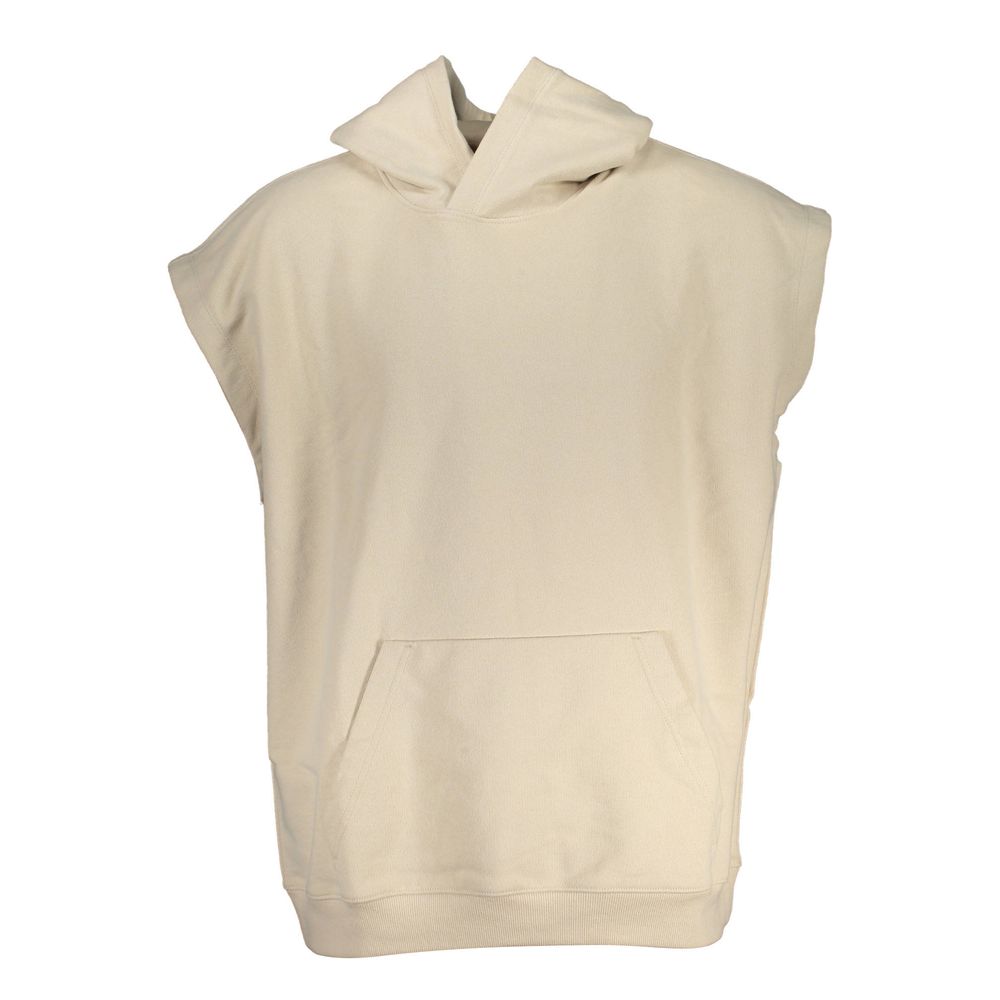 Calvin Klein Beige Cotton Men's Hooded Sweatshirt