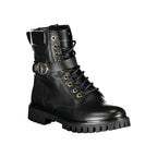 Tommy Hilfiger Black Polyurethane Women Stivaletto
