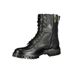 Tommy Hilfiger Black Polyurethane Women Stivaletto