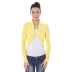 Datch Yellow Angora Women Shrug