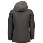 Yes Zee Black Polyester Jackets & Coat