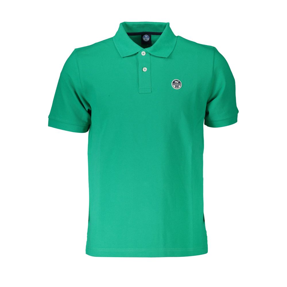 North Sails Blu Cotton Men Polo