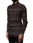Dolce & Gabbana Multicolor Cotton GOLD Long Sleeves Shirt