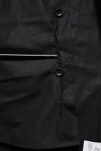 Dolce & Gabbana Black Cotton GOLD Long Sleeves Dress Shirt