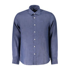 North Sails Blu Linen Men Shirt