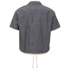 Armani Exchange Blue Denim Shirt