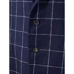 Malo Blue Wool Blazer