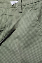 Dondup Green Mid Waist Skinny Fit Casual Pants