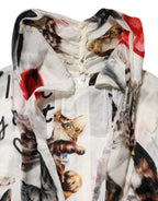Dolce & Gabbana Multicolor Animal Print Silk Ascot Maxi Dress