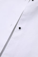 Dolce & Gabbana White Cotton Long Sleeves Collared Top Shirt