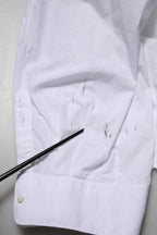 Dolce & Gabbana White Cotton Long Sleeves Formal Top Shirt