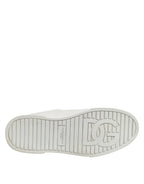 Dolce & Gabbana White Logo Lace Up Low Top Men Sneakers Shoes