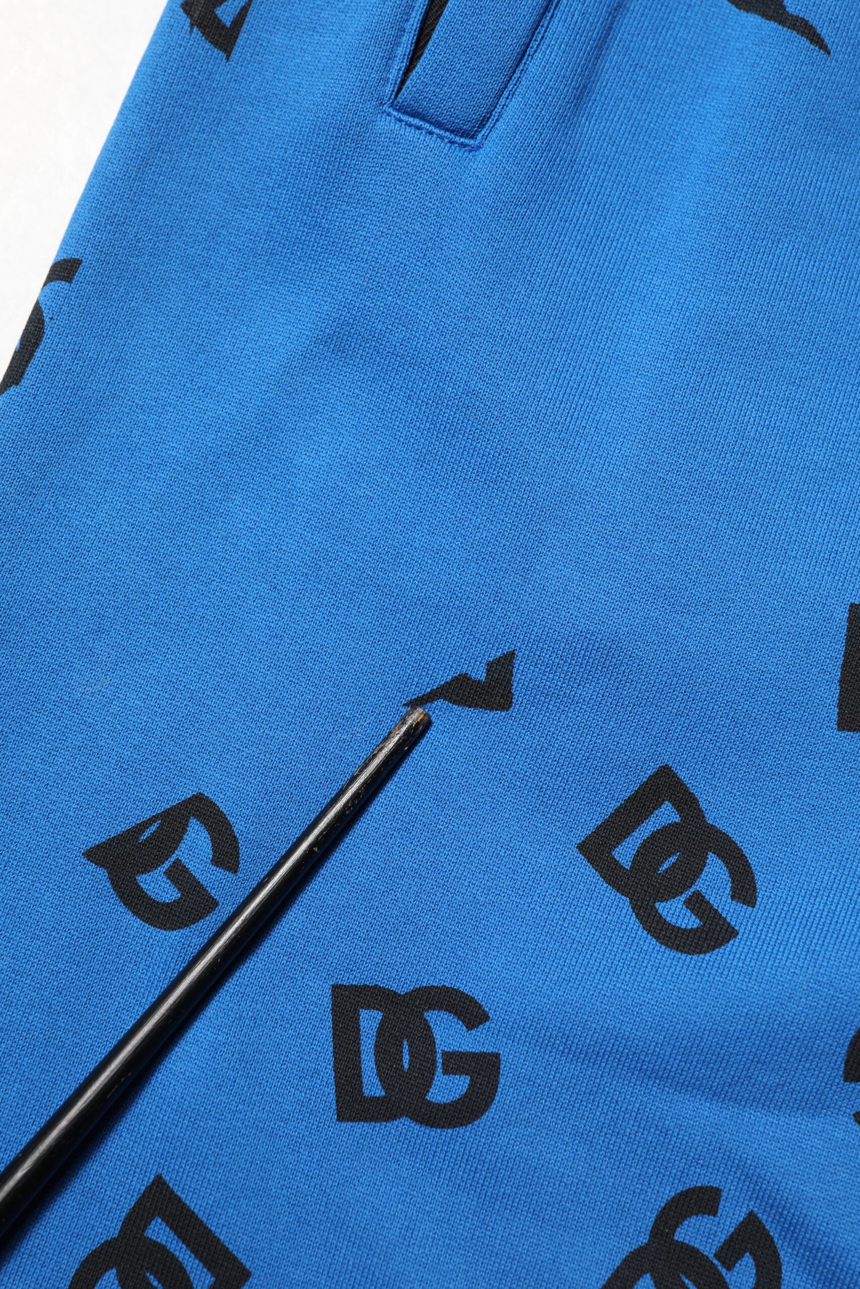 Dolce & Gabbana Blue Logo Print Jogger Men Sweatpants Pants