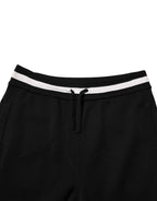 Dolce & Gabbana Black Cotton Men Jogger Sweatpants Pants