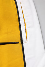 Dolce & Gabbana Yellow Cotton Drawstring Jogger Pants