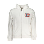 Napapijri "Bianco Cotton Men's Sweatshirt with Hood"