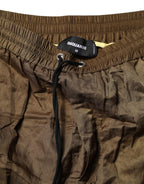 Dsquared² Brown Mid Waisted Women Sweatpants Pants