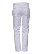 Dolce & Gabbana White Cotton Stretch Mid Waist Jeans