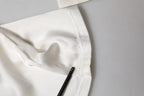 Dolce & Gabbana Ivory Silk Tapered High Waist Pants