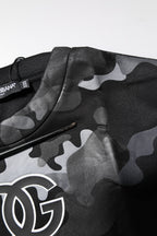 Dolce & Gabbana Black Camouflage Pullover Sweatshirt Sweater