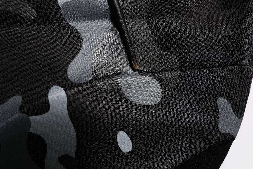 Dolce & Gabbana Black Camouflage Pullover Sweatshirt Sweater