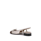 Valentino Garavani Beige Goatskin Ballet Flats